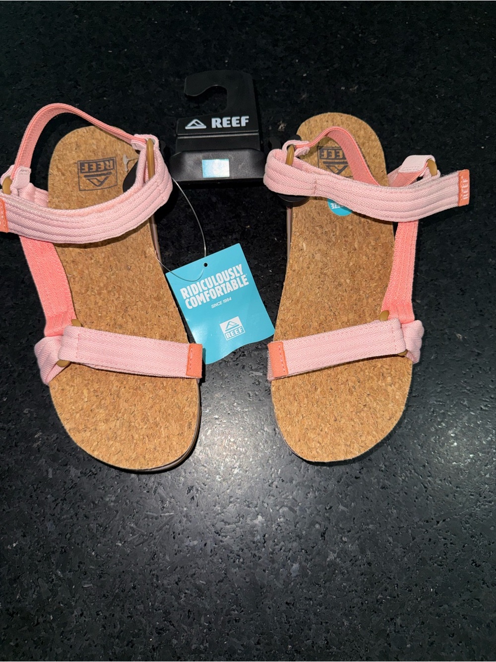 NEW REEF CUSHION REM HI CORAL DUO (Pinks) cushiony bouncy footbed Arch Support 8 - Picture 12 of 12